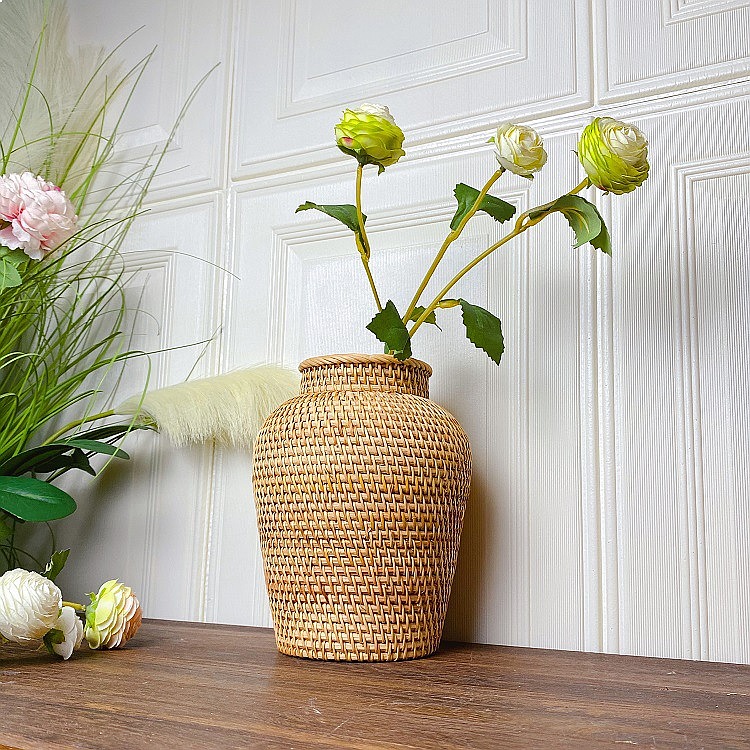 Home Decor Vietnam - Вьетнамская плетеная ваза из ротанга в