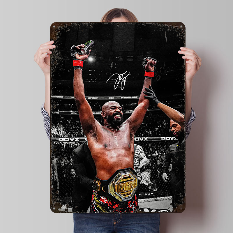 Victory Home Decor - Металлический постер «Празднование победы Джона Джонса»,