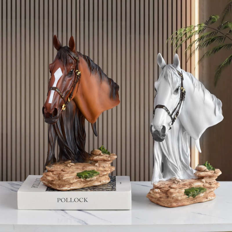 Victory Home Decor - Изысканная статуэтка лошади из смолы в