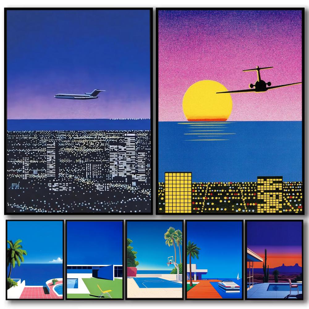 Geometric Wall Art - 1 шт., безрамная картина H-hiroshi Nagai,