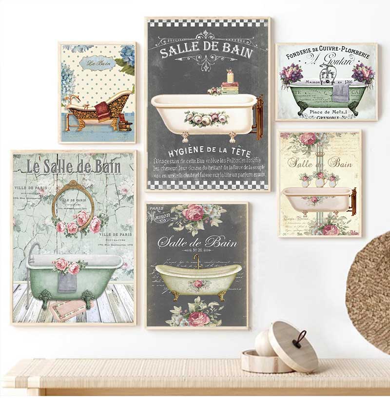 Victory Home Decor - Винтажная потертая викторианская Ванна во французском