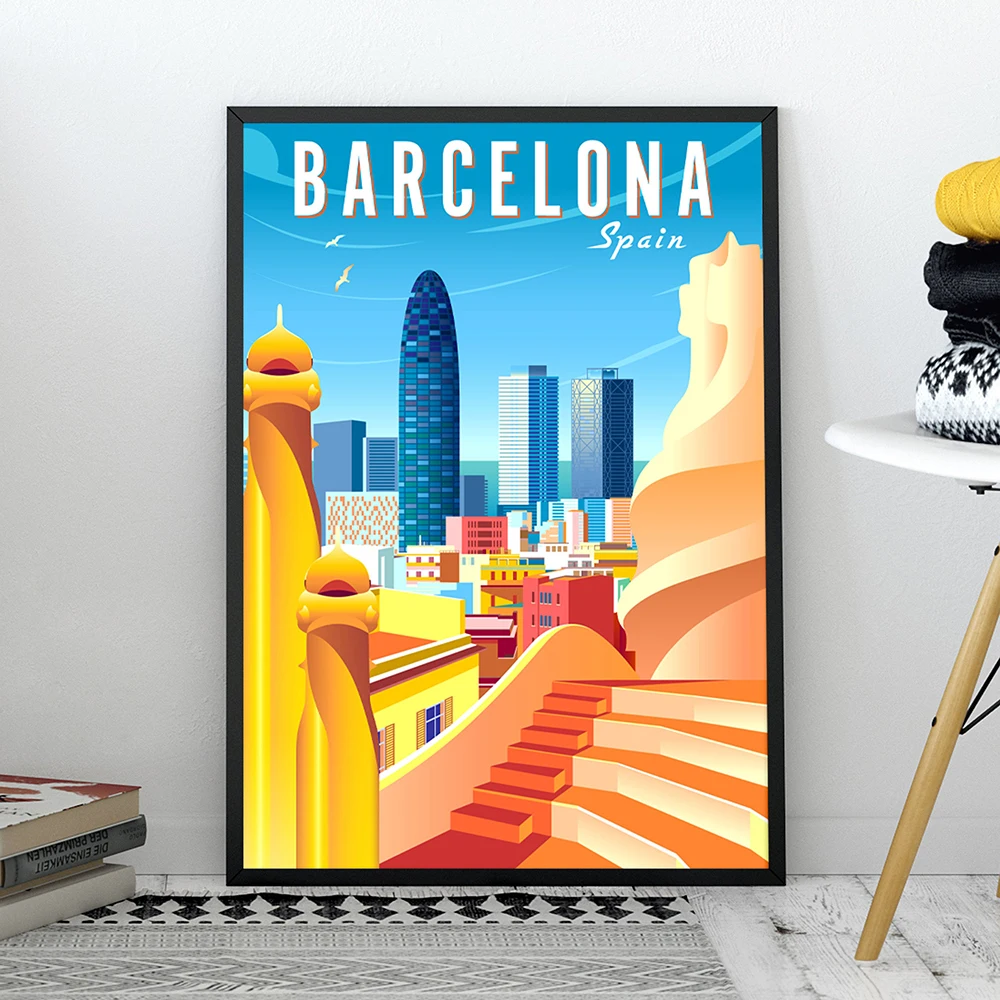 Home Decor Locations - Скандинавский всемирно известный художественный постер с