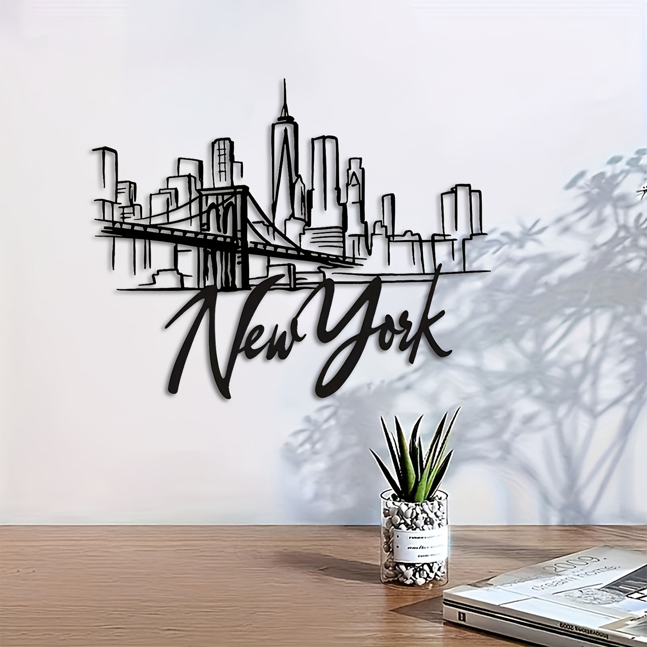 Home Decor New York - Металлическое настенное панно CIFBUY: Горизонт Нью-Йорка,