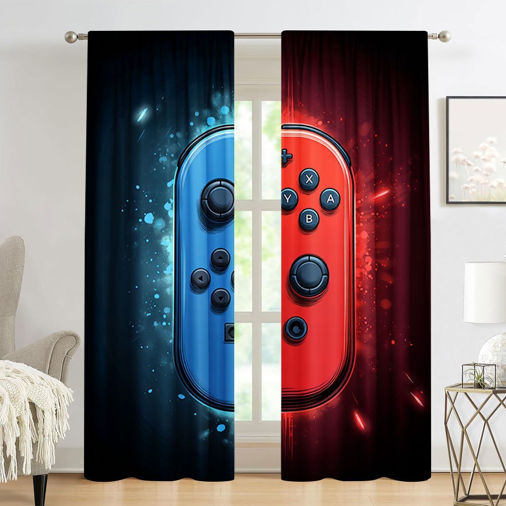 Home Decor Xbox Games - Игровые шторы (2 шт.) с принтом