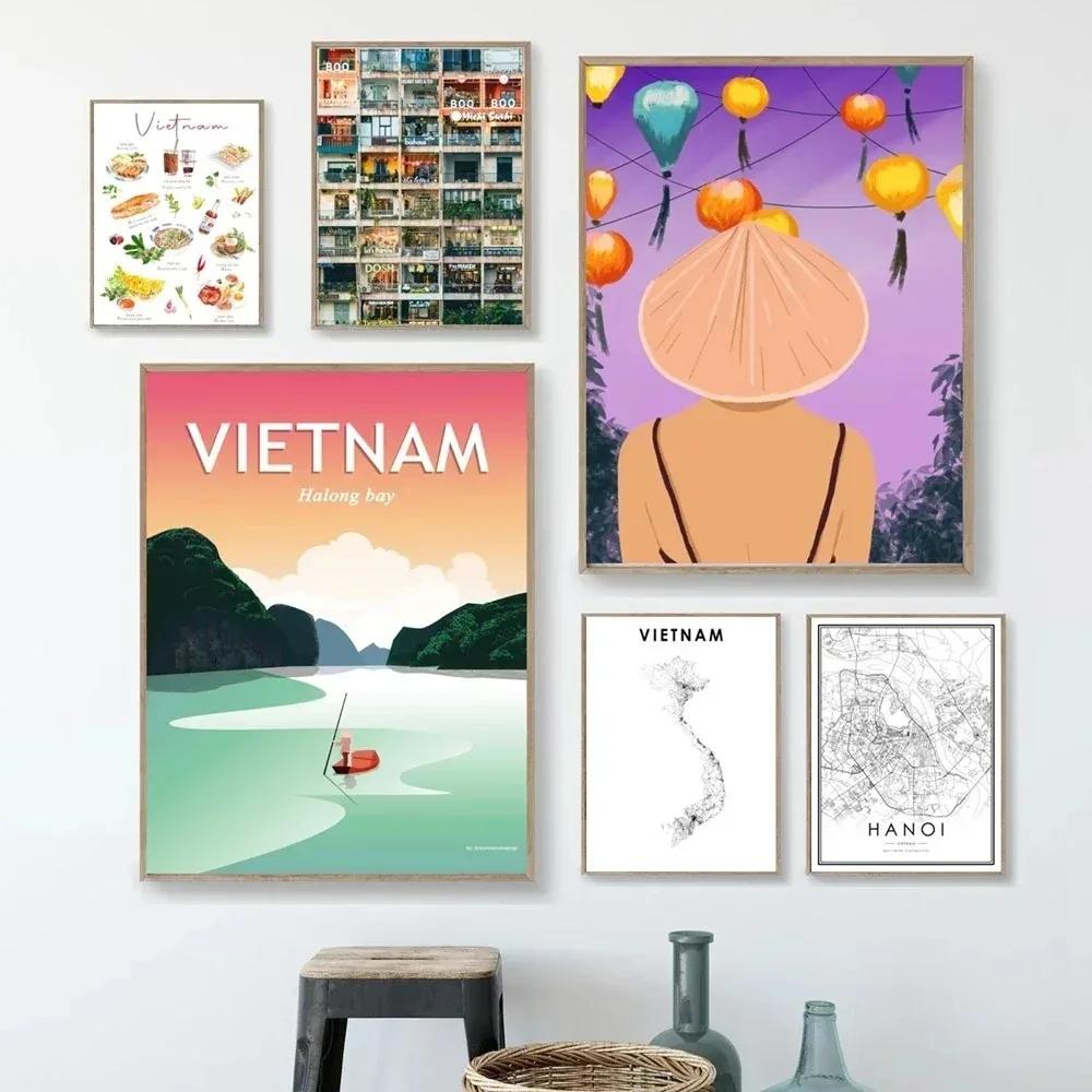 Home Decor Vietnam - Винтажная картина на холсте с изображением