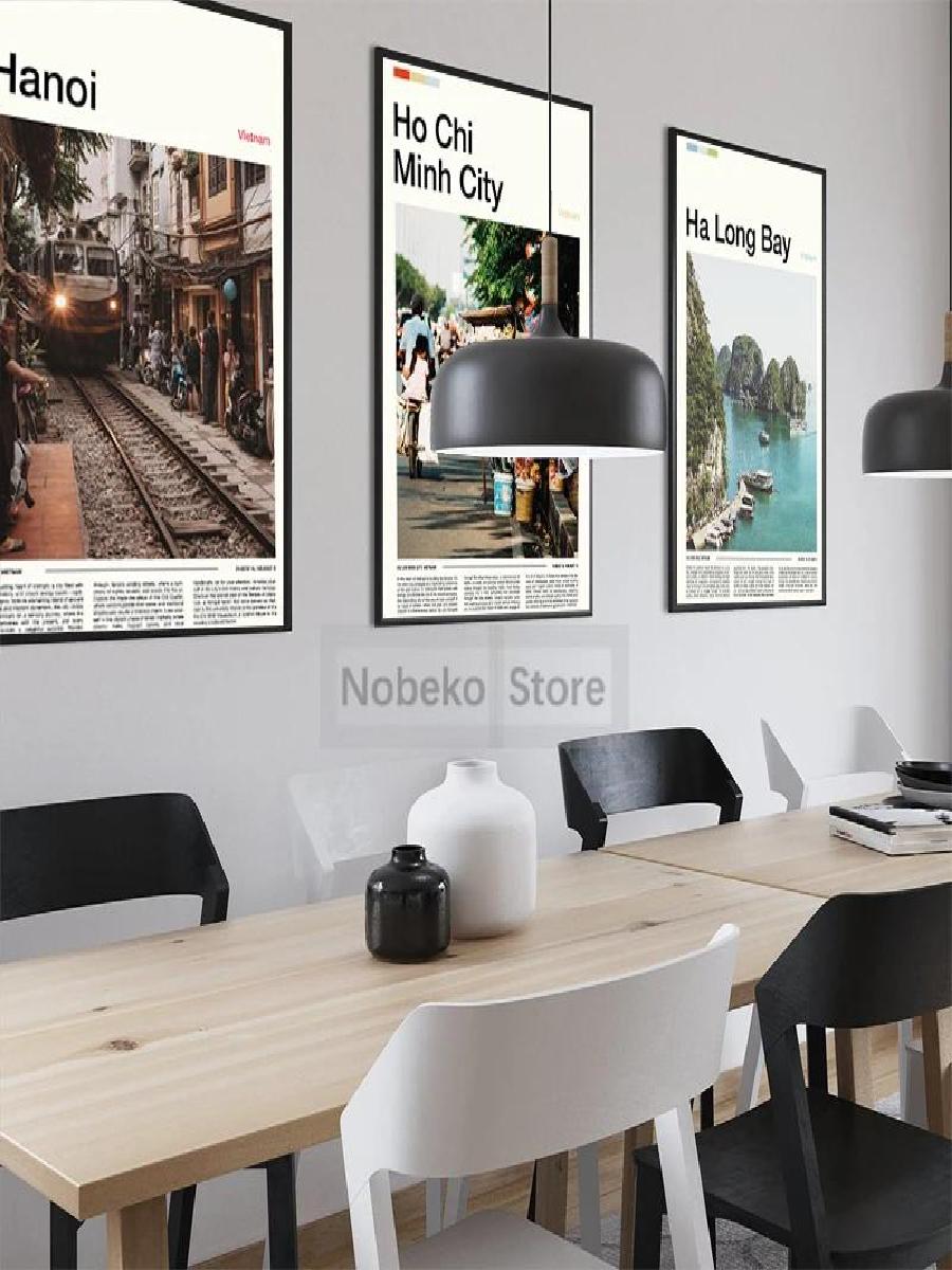 Вьетнамские постеры для путеше – обзор и цена Home Decor Vietnam