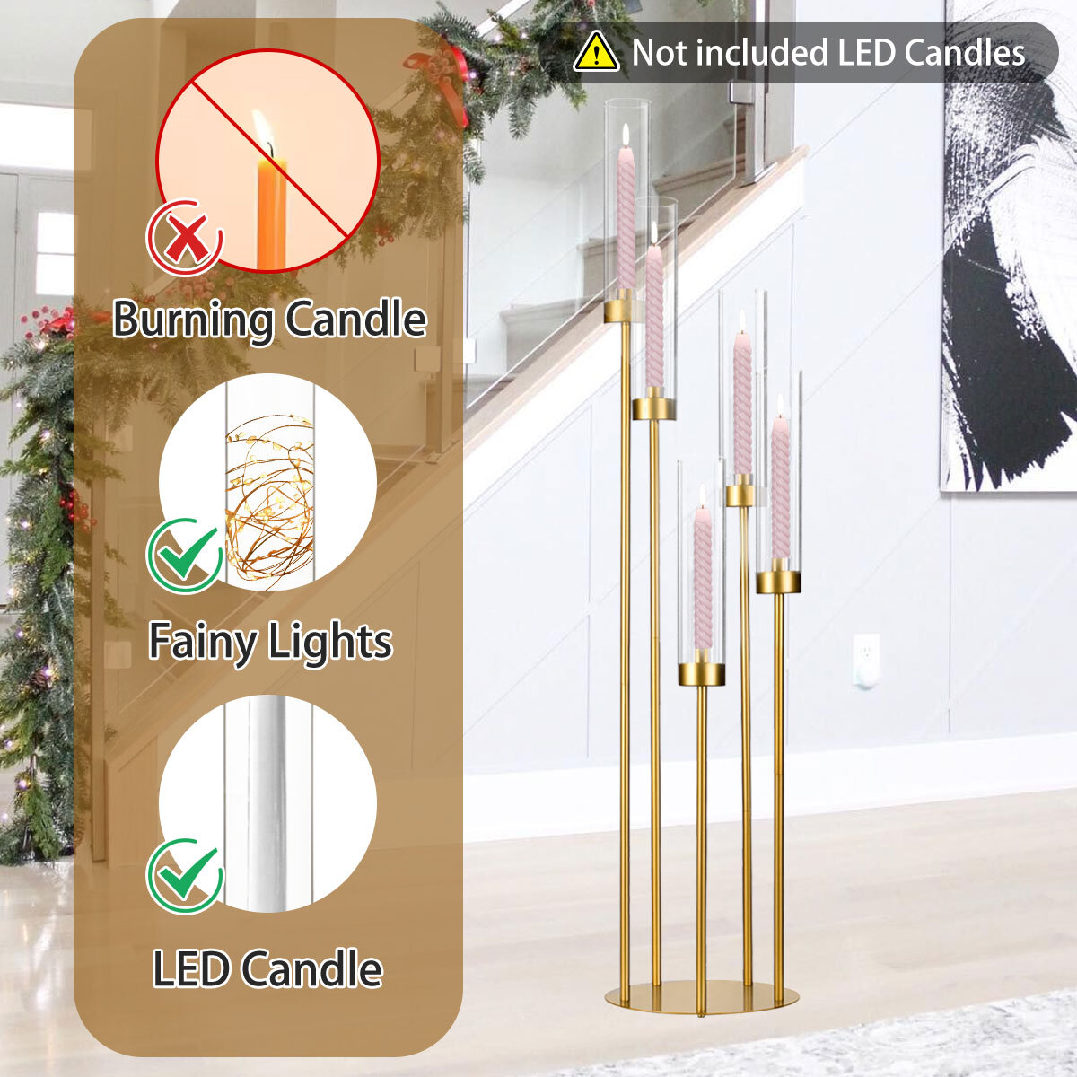 10 шт. золотых напольных канде – обзор и цена Flooring Home Decor