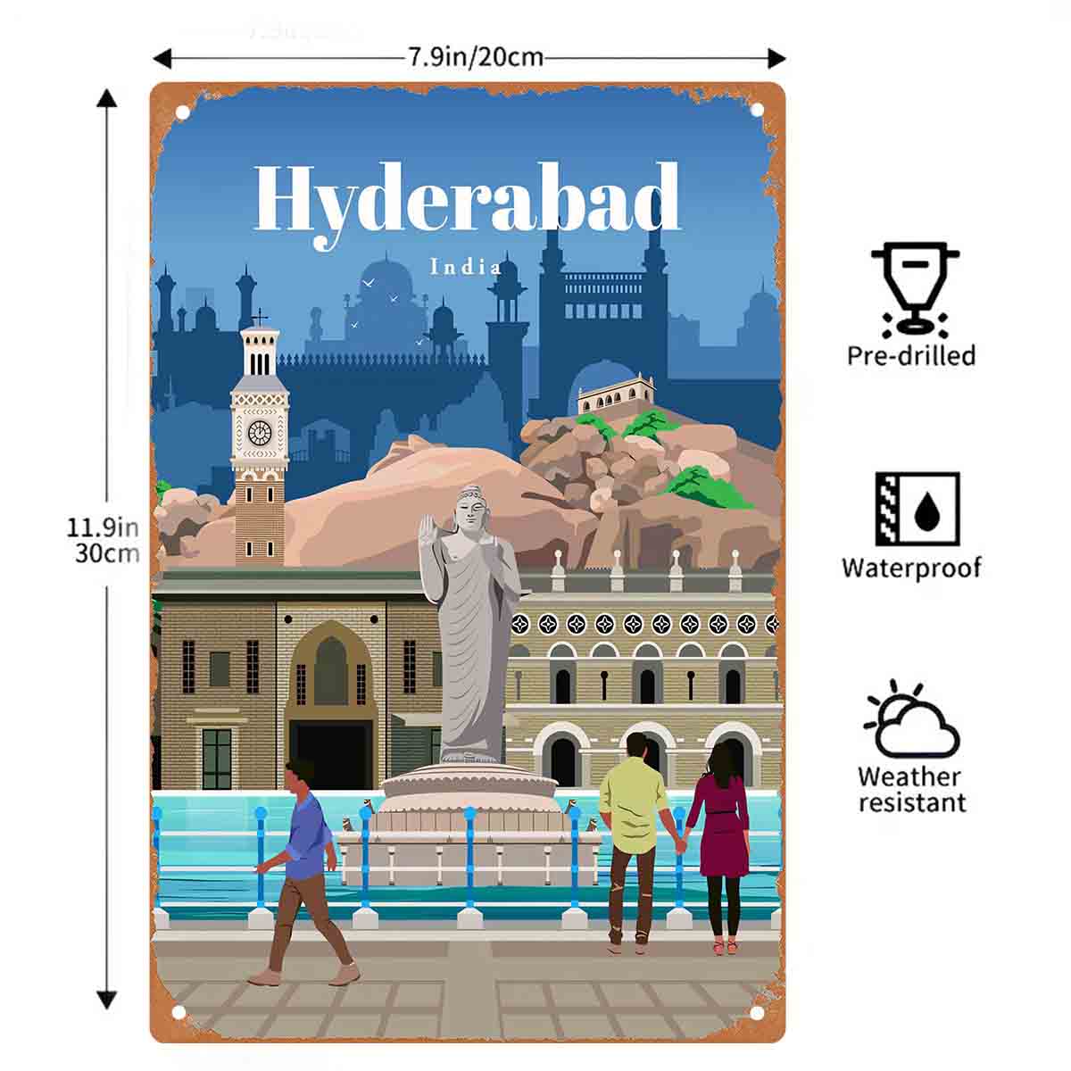 2D плоская металлическая табли – обзор и цена Home Decor Hyderabad