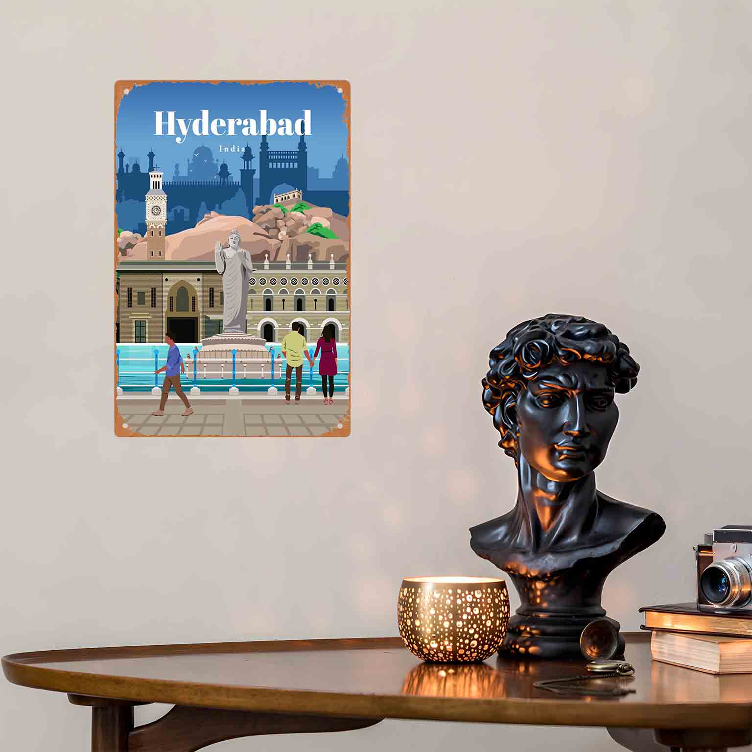2D плоская металлическая табли – обзор и цена Home Decor Hyderabad