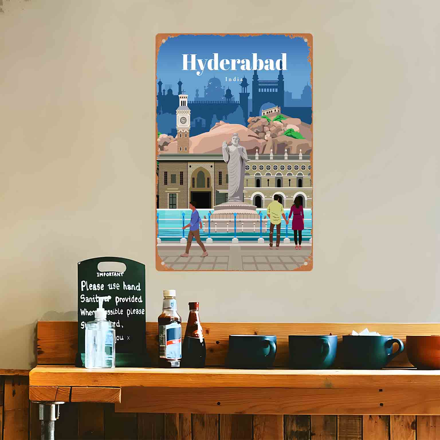 2D плоская металлическая табли – обзор и цена Home Decor Hyderabad