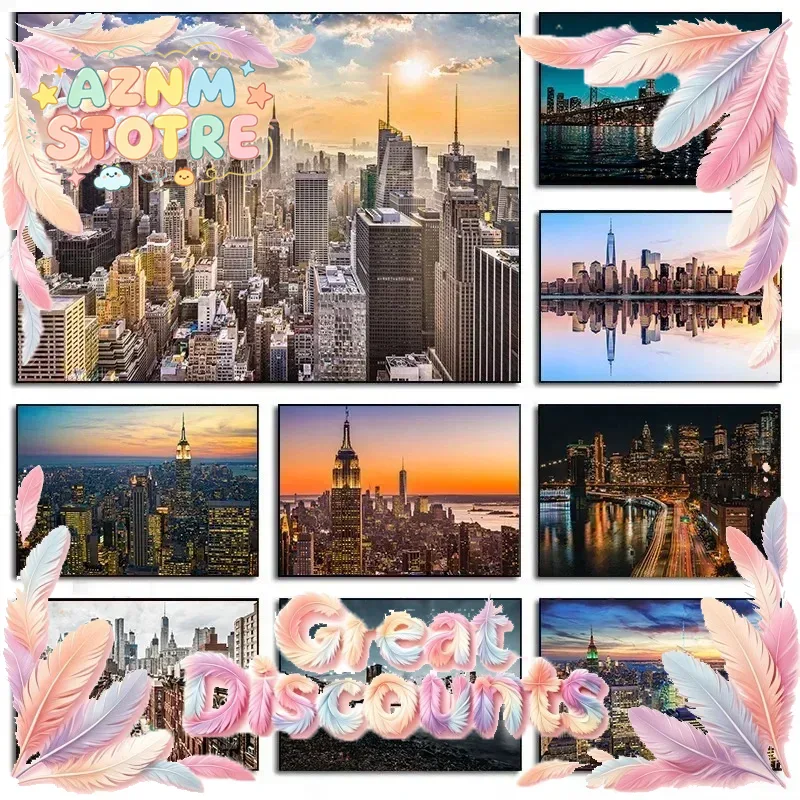Ночний пейзаж Нью-Йорка с неон – обзор и цена Home Decor New York