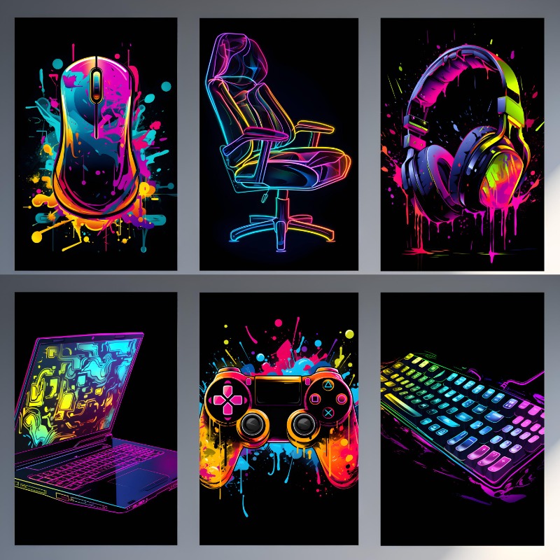 Акварельные неоновые постеры д – обзор и цена Home Decor Xbox Games
