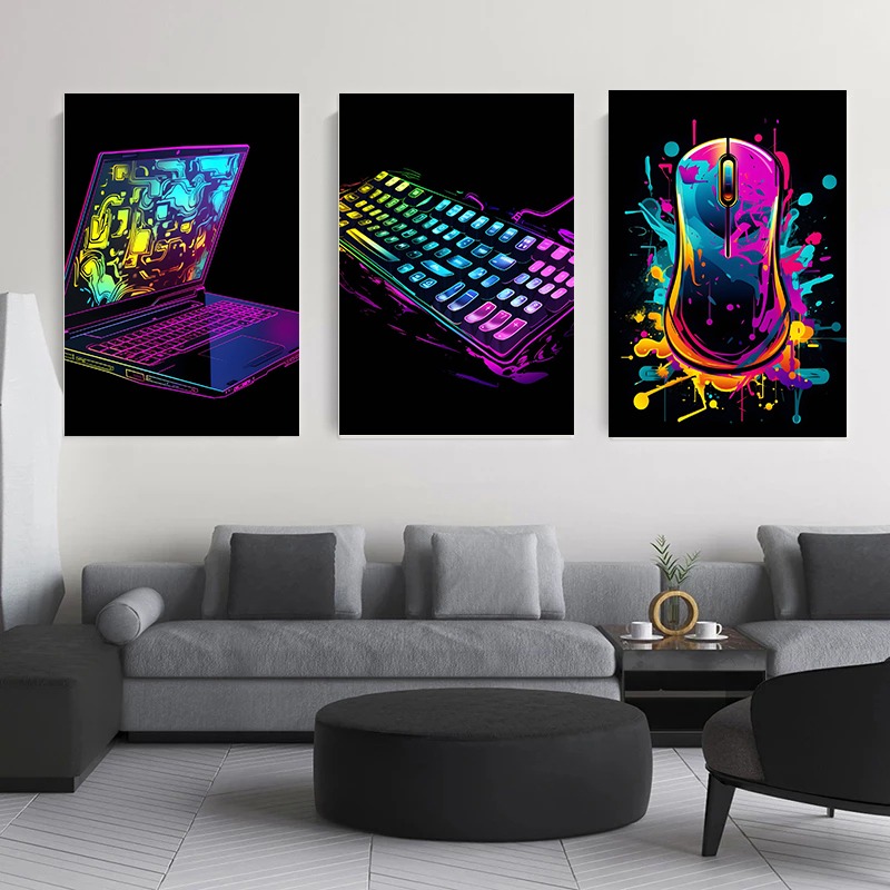 Акварельные неоновые постеры д – обзор и цена Home Decor Xbox Games